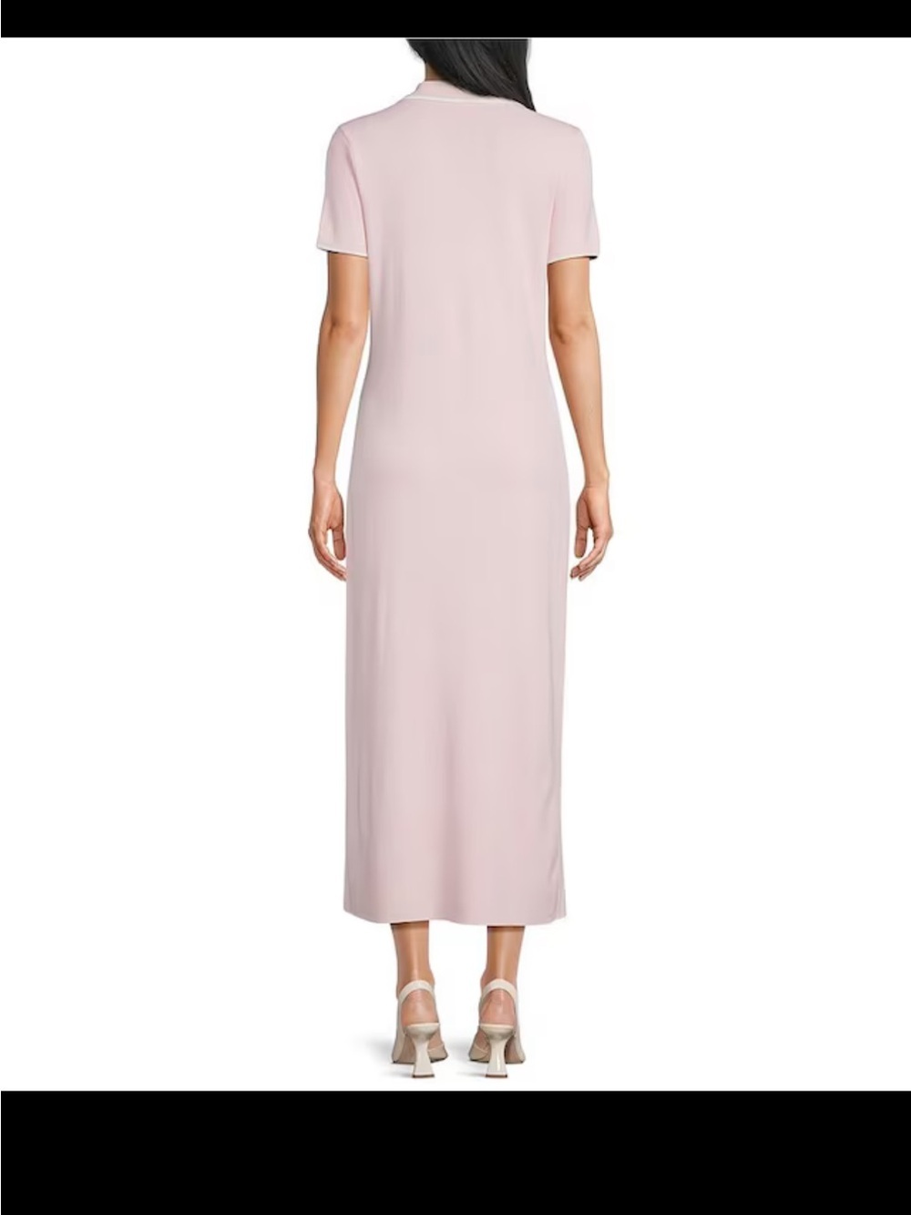 Antonio Melani
Ribbed V-Neck Collar Short Sleeve Shift Maxi Dress - Picture 3 of 7